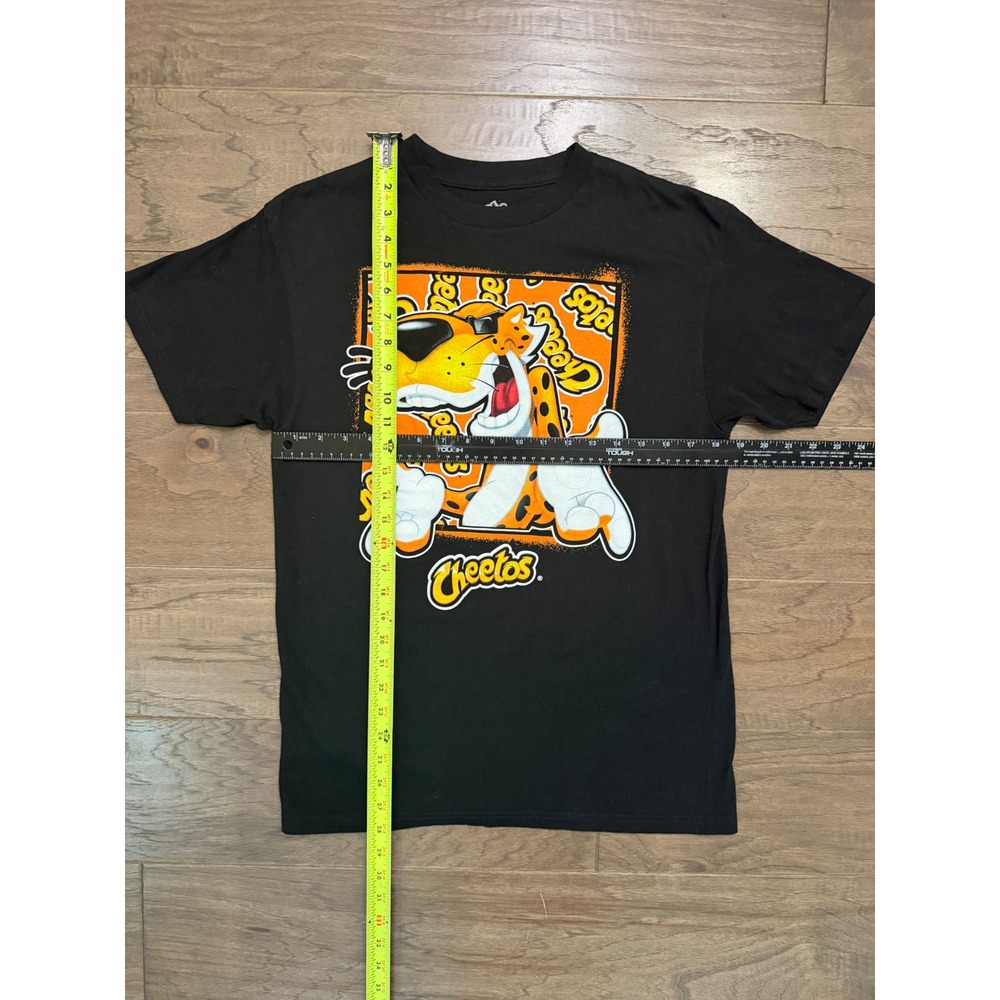 Cheetos T-Shirt Mens Medium Black Cotton Chester Cheetah Graphic Tee Regular Fit - Picture 4 of 5